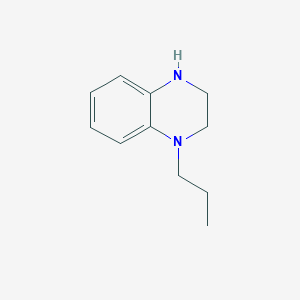molecular formula C11H16N2 B009967 1-Propyl-1,2,3,4-tetrahydroquinoxaline CAS No. 103639-83-4