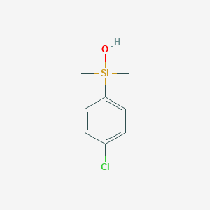 molecular formula C8H11ClOSi B099688 二甲基(4-氯苯基)硅醇 CAS No. 18246-04-3