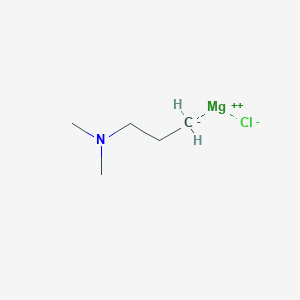 molecular formula C5H12ClMgN B099690 Chloro[3-(dimethylamino)propyl]magnesium CAS No. 19070-16-7