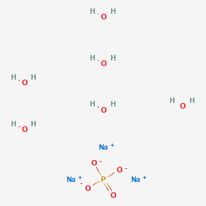 molecular formula H12Na3O10P B099701 Trisodium phosphate hexahydrate CAS No. 15819-50-8