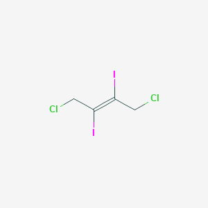 molecular formula C4H4Cl2I2 B099708 1,4-Dichloro-2,3-diiodo-2-butene CAS No. 19095-67-1
