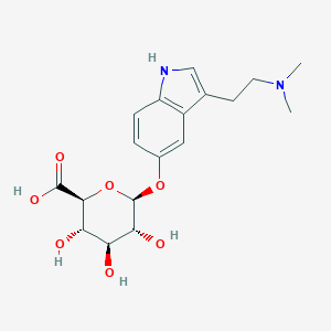 molecular formula C18H24N2O7 B099716 N,N-Dimethyl-O-glucopyranuronosyl-5-hydroxytryptamine CAS No. 17598-73-1
