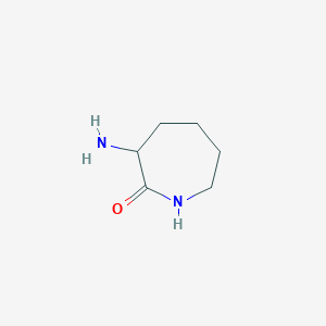 molecular formula C6H12N2O B099726 3-Aminoazepan-2-one CAS No. 17929-90-7