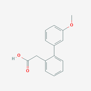 molecular formula C15H14O3 B009973 (3'-Methoxy-biphenyl-2-yl)-acetic acid CAS No. 108478-56-4