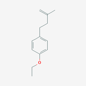 molecular formula C13H18O B099730 4-(4-Ethoxyphenyl)-2-methyl-1-butene CAS No. 18272-92-9