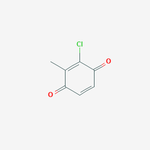 molecular formula C7H5ClO2 B099733 2-Chloro-3-methylcyclohexa-2,5-diene-1,4-dione CAS No. 19523-53-6