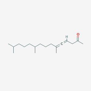 molecular formula C18H32O B099743 6,10,14-Trimethylpentadeca-4,5-dien-2-one CAS No. 16647-10-2