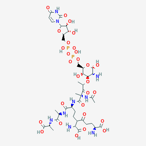 molecular formula C41H65N9O28P2 B099745 Udp-N-acetylmuramic acid pentapeptide CAS No. 16124-22-4