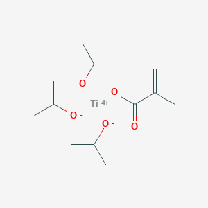 molecular formula C13H26O5Ti B099751 titanium methacrylate triisopropoxide CAS No. 18327-72-5