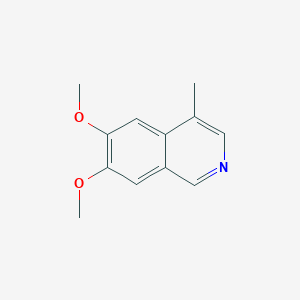 molecular formula C12H13NO2 B099753 6,7-Dimethoxy-4-methylisoquinoline CAS No. 18029-55-5