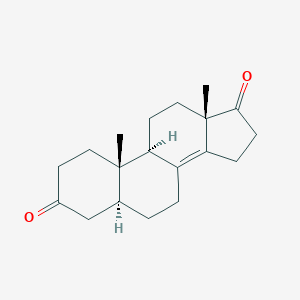 molecular formula C19H26O2 B099763 (5S,9R,10S,13S)-10,13-Dimethyl-2,4,5,6,7,9,11,12,15,16-decahydro-1H-cyclopenta[a]phenanthrene-3,17-dione CAS No. 17305-45-2