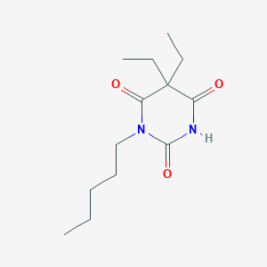 molecular formula C13H22N2O3 B099767 Barbituric acid, 5,5-diethyl-1-pentyl- CAS No. 15517-31-4