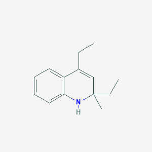 molecular formula C14H19N B099769 2,4-diethyl-2-methyl-1H-quinoline CAS No. 19423-03-1
