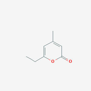 molecular formula C8H10O2 B099771 6-乙基-4-甲基-2H-吡喃-2-酮 CAS No. 17422-71-8