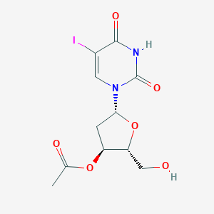 molecular formula C11H13IN2O6 B099782 3'-O-Acetyl-2'-deoxy-5-iodouridine CAS No. 15384-26-6
