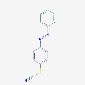 molecular formula C13H9N3S B099789 (4-Phenyldiazenylphenyl) thiocyanate CAS No. 18277-90-2