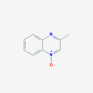 molecular formula C9H8N2O B099794 2-Methylquinoxaline 4-oxide CAS No. 18916-45-5