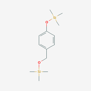 molecular formula C13H24O2Si2 B099799 Silane, trimethyl[[p-(trimethylsiloxy)benzyl]oxy]- CAS No. 18401-58-6