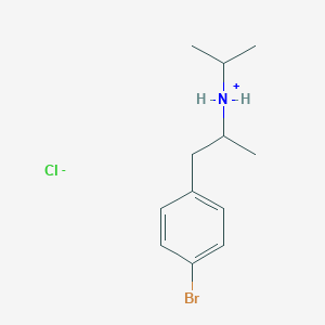 molecular formula C12H19BrClN B009981 4-Bromo-n-isopropylamphetamine hydrochloride CAS No. 109971-39-3