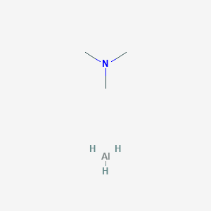 molecular formula C3H12AlN B099812 Trihydro(trimethylamine)aluminium CAS No. 16842-00-5