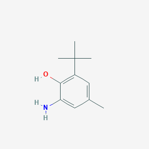molecular formula C11H17NO B099823 2-Amino-6-tert-butyl-4-methyl-phenol CAS No. 19059-89-3