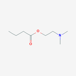 molecular formula C8H17NO2 B099832 Butanoic acid, 2-(dimethylamino)ethyl ester CAS No. 16597-65-2