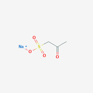 molecular formula C3H5NaO4S B099834 Sodium 2-oxopropanesulphonate CAS No. 16562-77-9