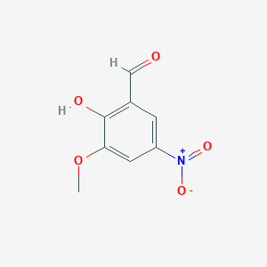 molecular formula C8H7NO5 B099842 2-Hydroxy-3-methoxy-5-nitrobenzaldehyde CAS No. 17028-61-4