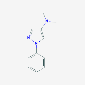 molecular formula C11H13N3 B099843 Pyrazole, 4-(dimethylamino)-1-phenyl- CAS No. 15409-26-4