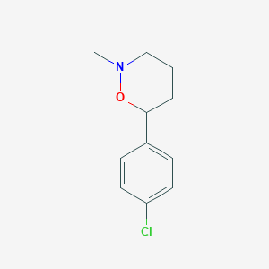 B099851 6-(4-Chlorophenyl)-2-methyloxazinane CAS No. 15769-91-2