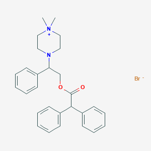 4-{2-[(Diphenylacetyl)oxy]-1-phenylethyl}-1,1-dimethylpiperazin-1-ium bromide