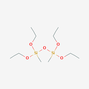 molecular formula C10H26O5Si2 B099863 1,1,3,3-四乙氧基-1,3-二甲基二硅氧烷 CAS No. 18001-60-0