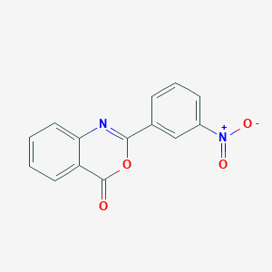 molecular formula C14H8N2O4 B099865 2-(3-nitrophenyl)-4H-3,1-benzoxazin-4-one CAS No. 16063-03-9