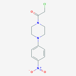 molecular formula C12H14ClN3O3 B099870 1-(Chloroacetyl)-4-(4-nitrophenyl)piperazine CAS No. 16264-11-2