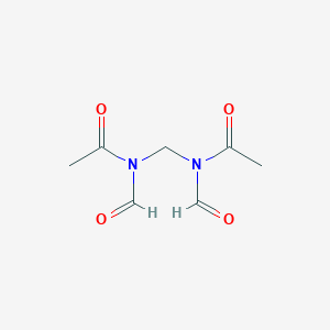 molecular formula C7H10N2O4 B099884 N,N'-Methylenebis(N-formylacetamide) CAS No. 18962-77-1