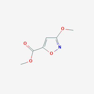 molecular formula C6H7NO4 B099901 Methyl 3-methoxyisoxazole-5-carboxylate CAS No. 16880-11-8
