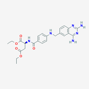 molecular formula C24H28N6O5 B099910 Quinespar CAS No. 18921-66-9
