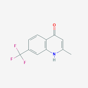 molecular formula C11H8F3NO B099916 4-羟基-2-甲基-7-三氟甲基喹啉 CAS No. 15912-66-0
