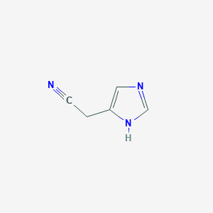 molecular formula C5H5N3 B099937 2-(1H-Imidazol-4-yl)acetonitrile CAS No. 18502-05-1