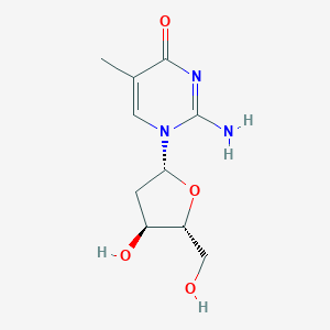 2-amino-1-((2R,4S,5R)-4-hydroxy-5-(hydroxymethyl)tetrahydrofuran-2-yl)-5-methylpyrimidin-4(1H)-one