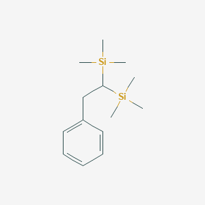 molecular formula C14H26Si2 B099986 Trimethyl-(2-phenyl-1-trimethylsilylethyl)silane CAS No. 18551-87-6