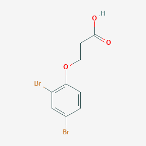molecular formula C9H8Br2O3 B099999 3-(2,4-Dibromophenoxy)propanoic acid CAS No. 15773-91-8